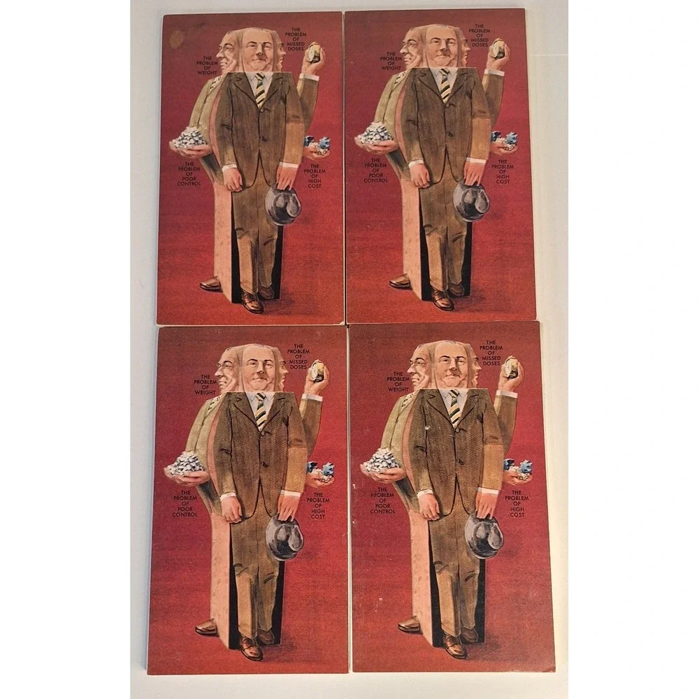 Lot Of 4 Pfizer Labs Notepads Diabinese‎ Chlorpropamide Vintage